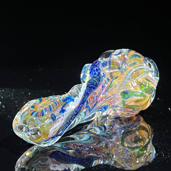 Molten Twisted Chaos Spoon Glass Pipe Molten Imagination   