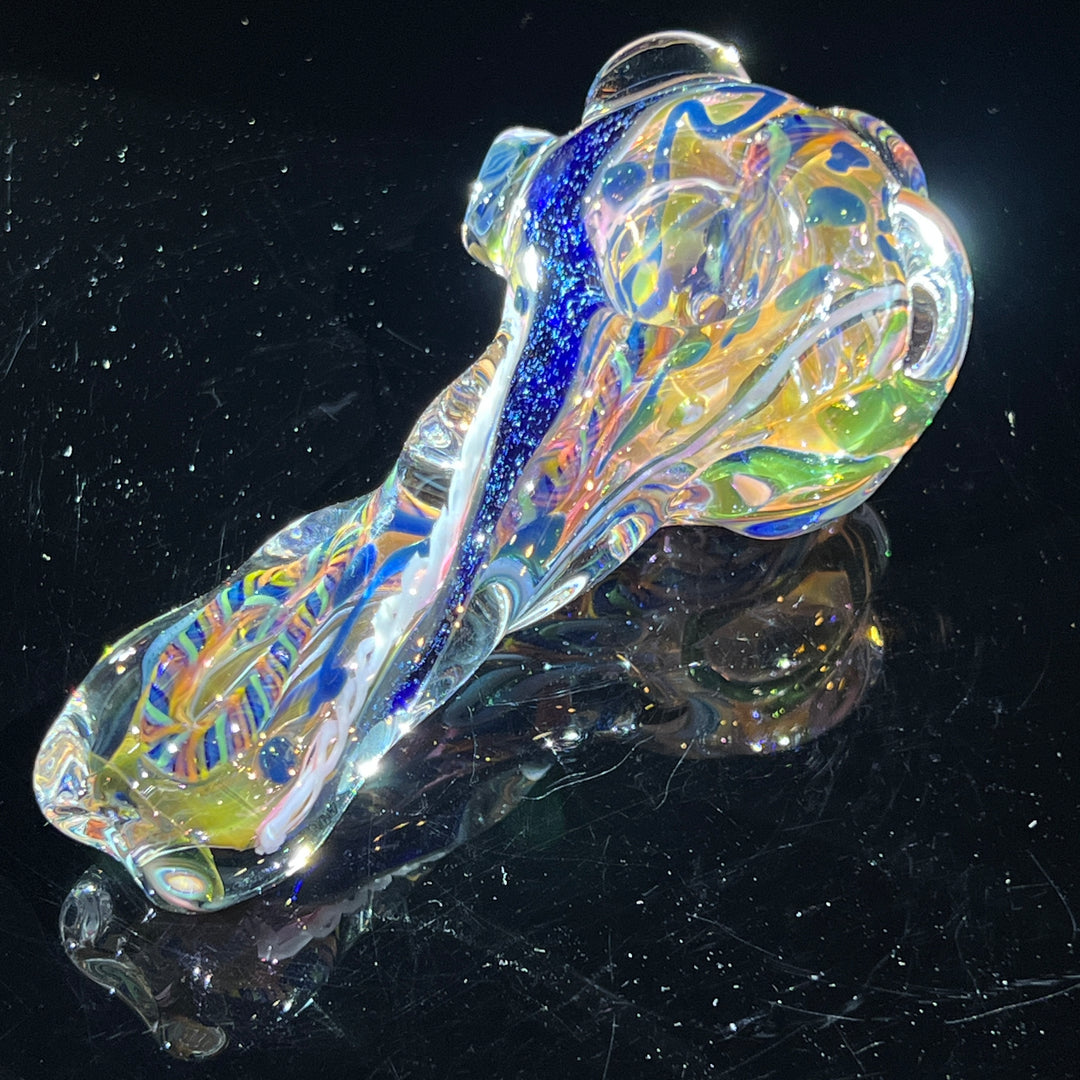 Molten Twisted Chaos Spoon Glass Pipe Molten Imagination   