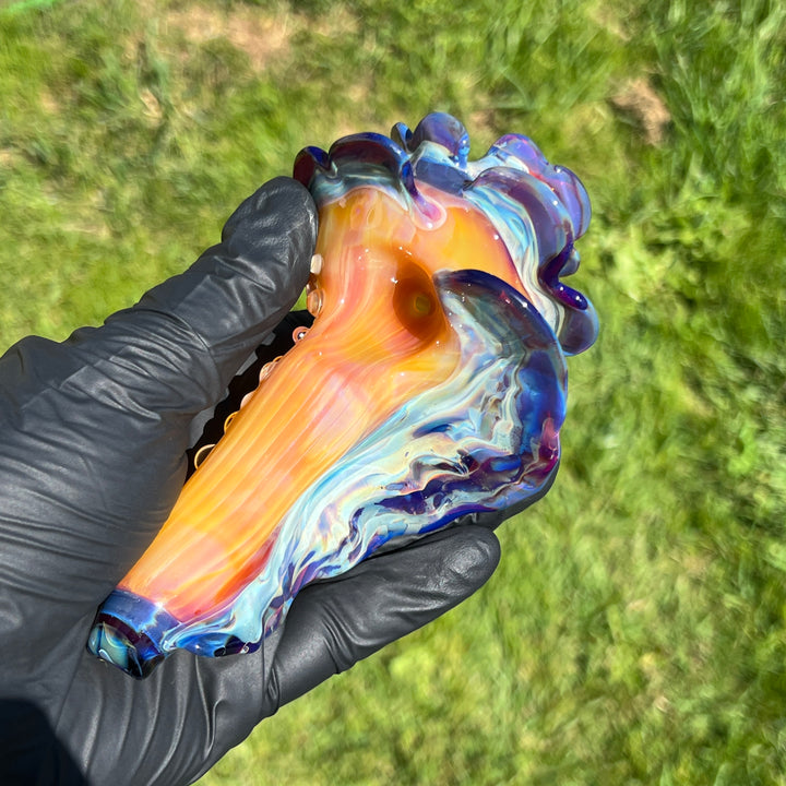 Mango Seashell Pipe Glass Pipe Unclefish Creations   