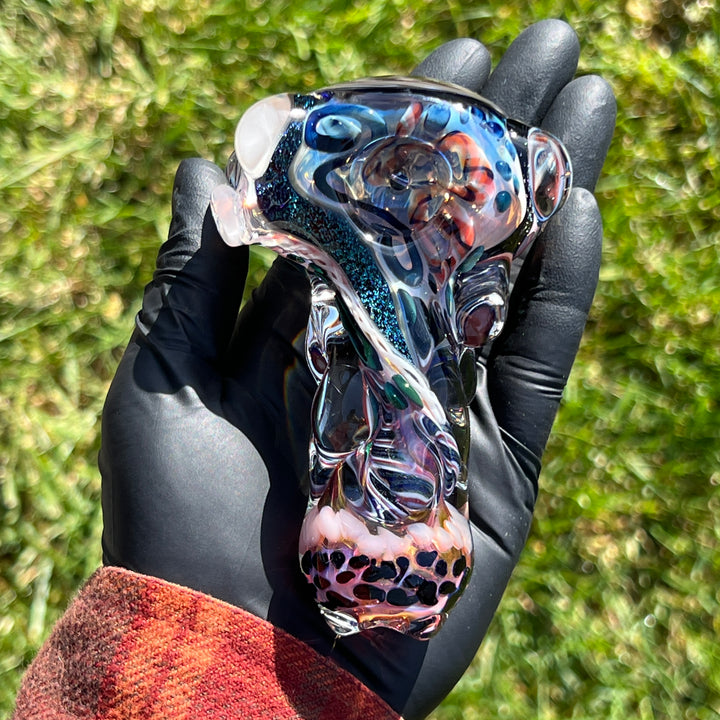 Thick and Twisted Wig Wag Pipe Glass Pipe Molten Imagination   