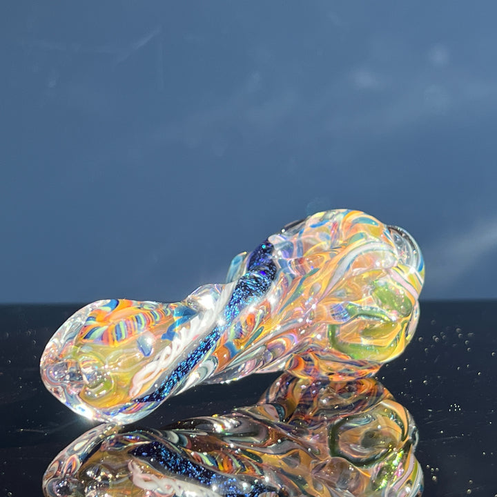 Molten Twisted Chaos Spoon Glass Pipe Molten Imagination   