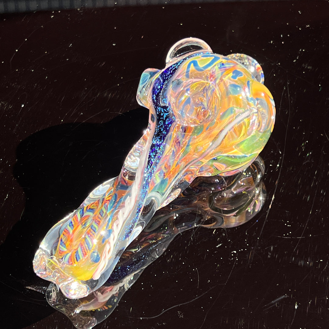 Molten Twisted Chaos Spoon Glass Pipe Molten Imagination   