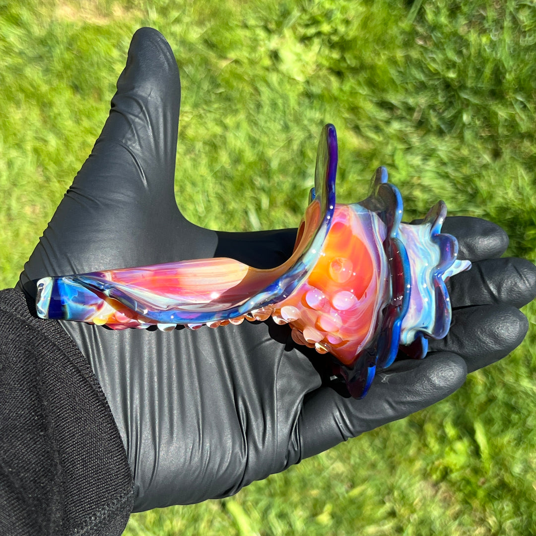 Mango Seashell Pipe Glass Pipe Unclefish Creations   