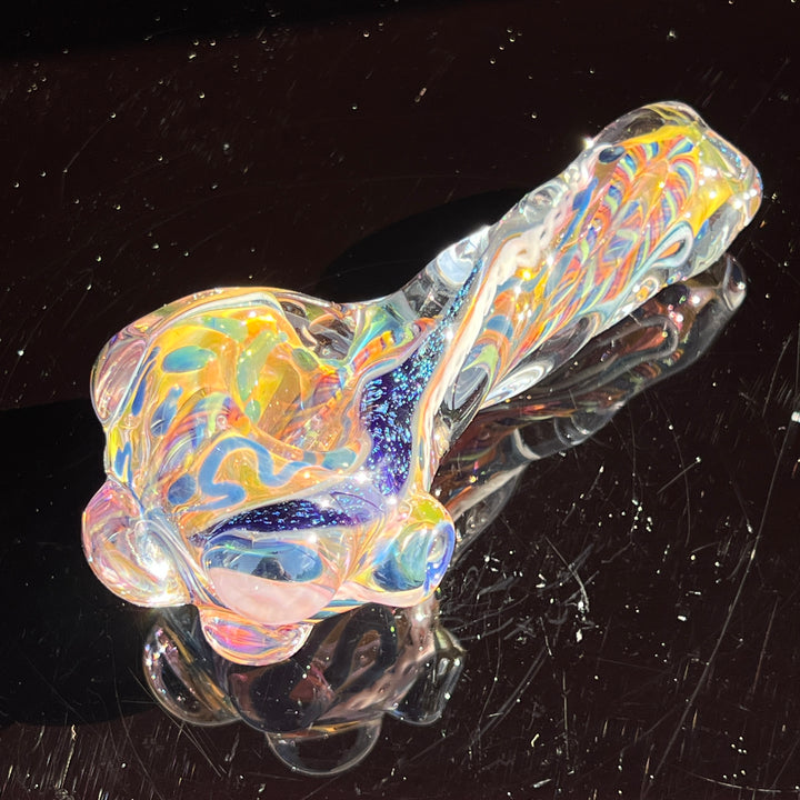 Molten Twisted Chaos Spoon Glass Pipe Molten Imagination   