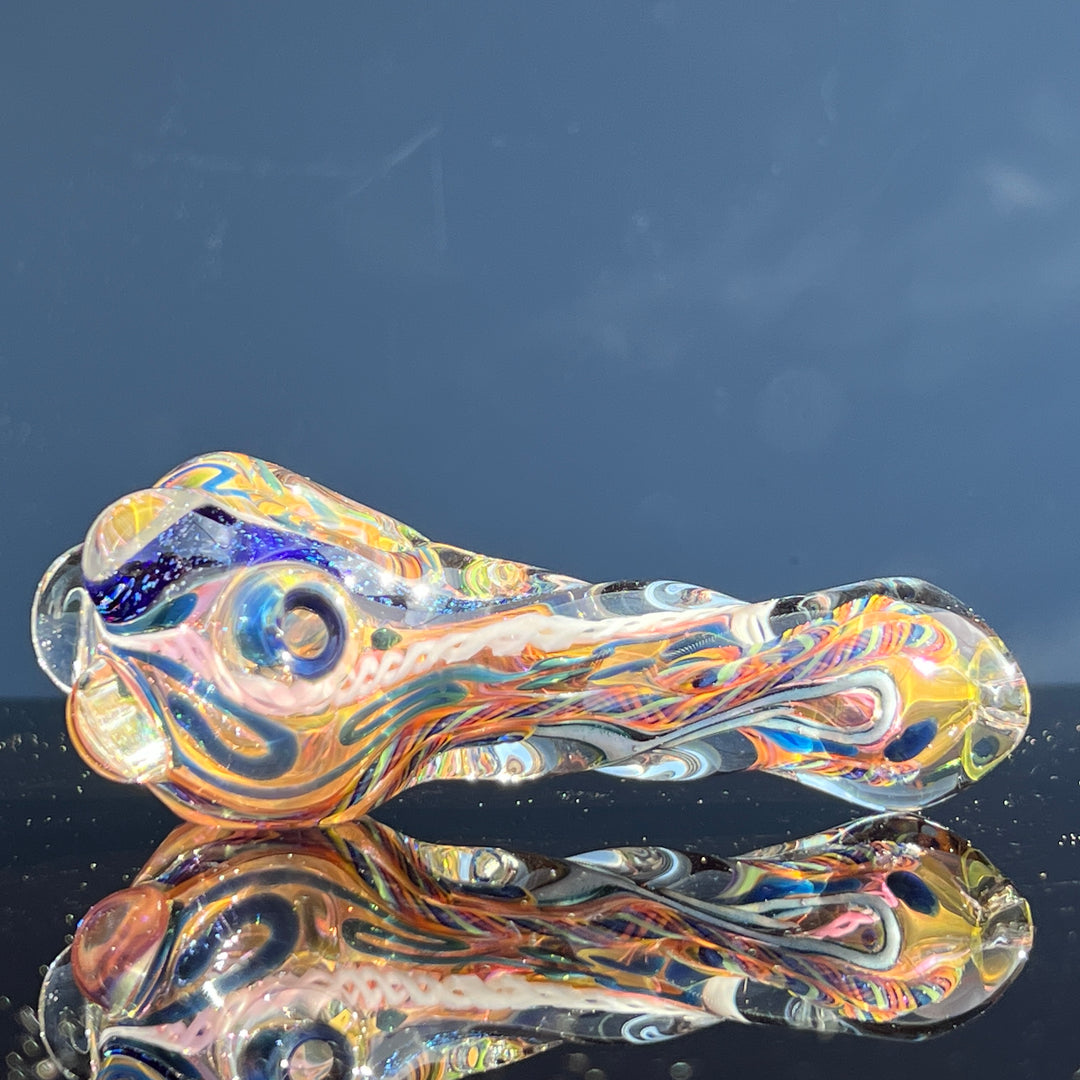 Molten Twisted Chaos Spoon Glass Pipe Molten Imagination   