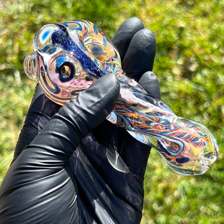 Molten Twisted Chaos Spoon Glass Pipe Molten Imagination   