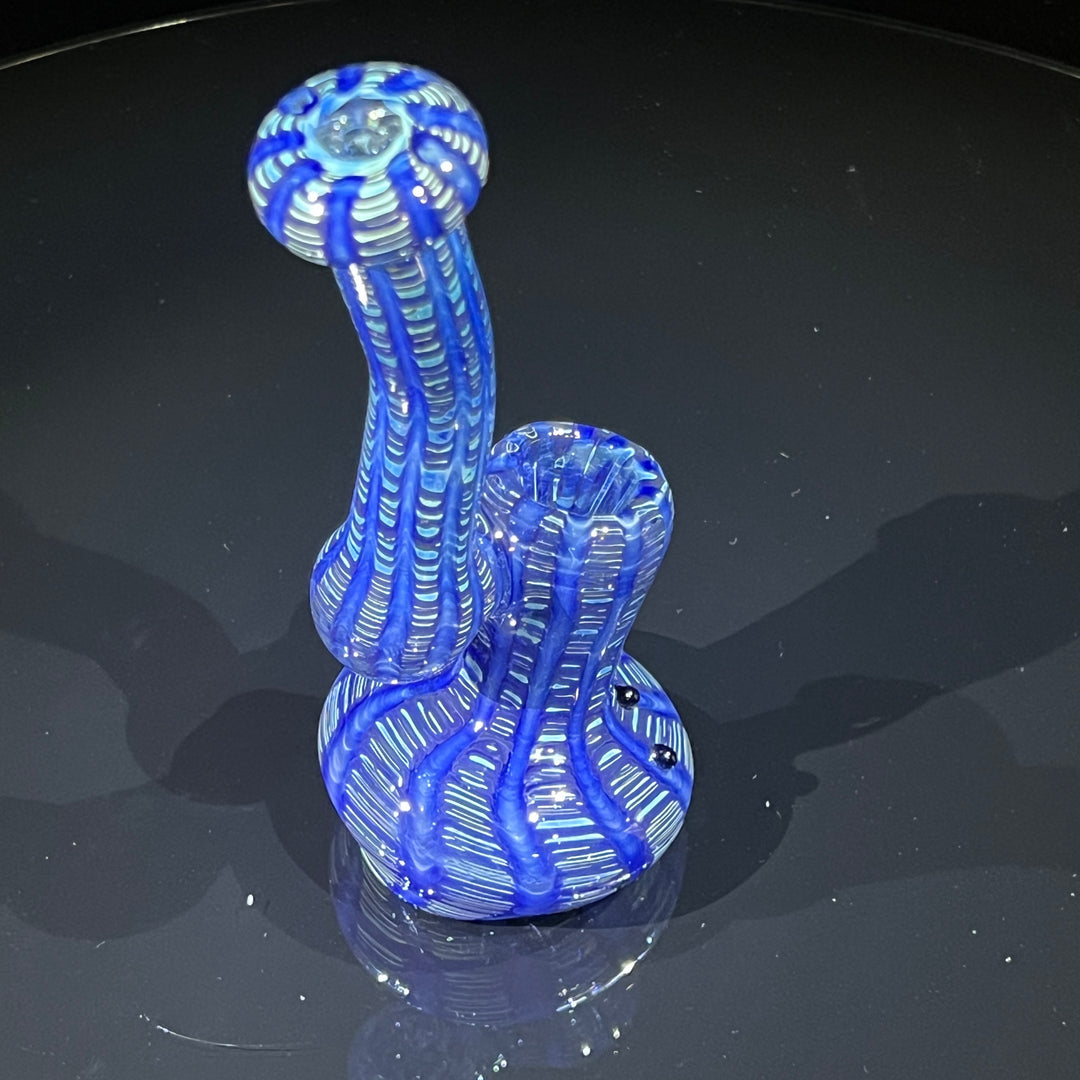 Hand Spun Bubbler Glass Pipe TG