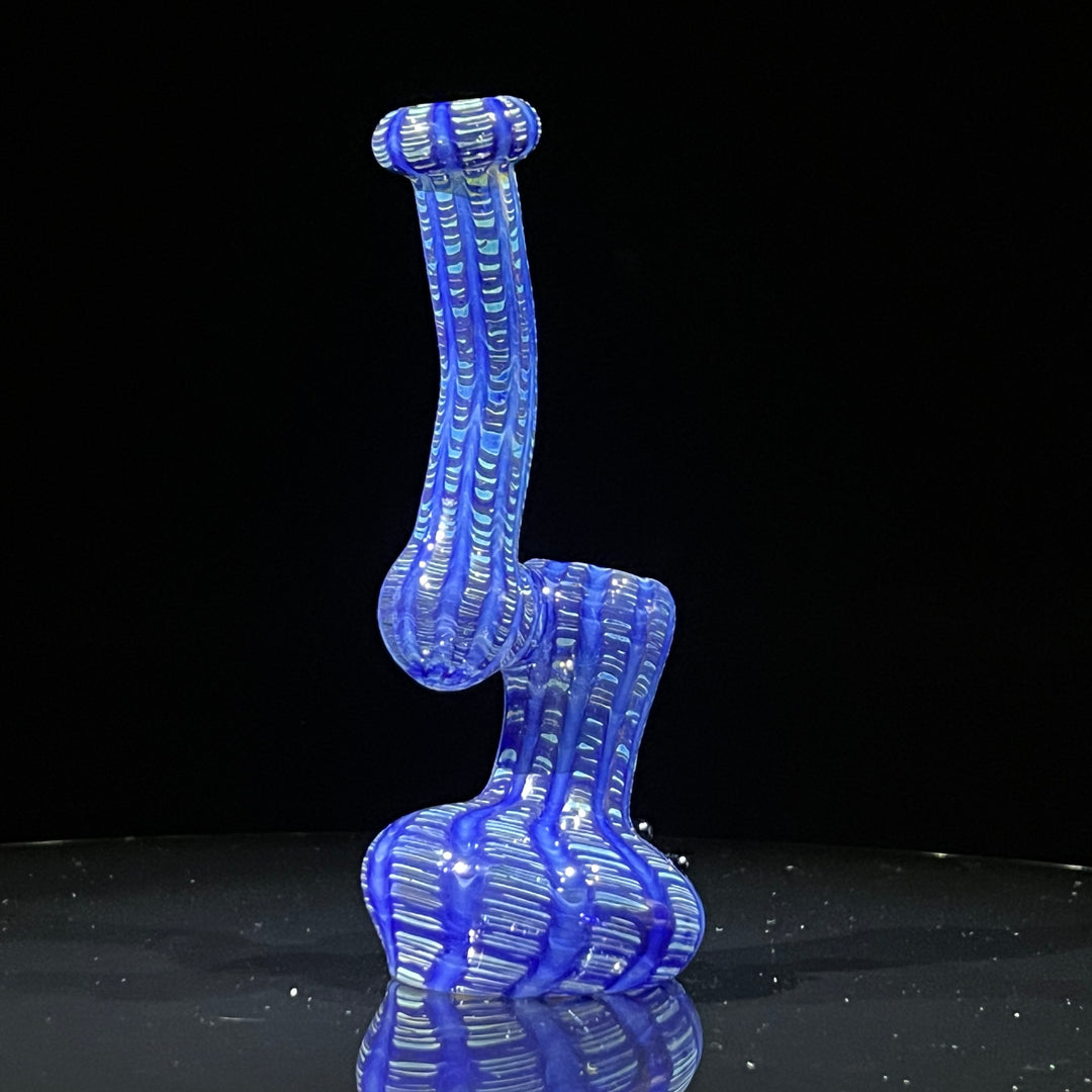 Hand Spun Bubbler Glass Pipe TG