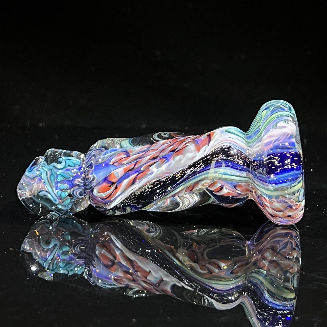 Inside Out Twisted Chillum Glass Pipe Molten Imagination   