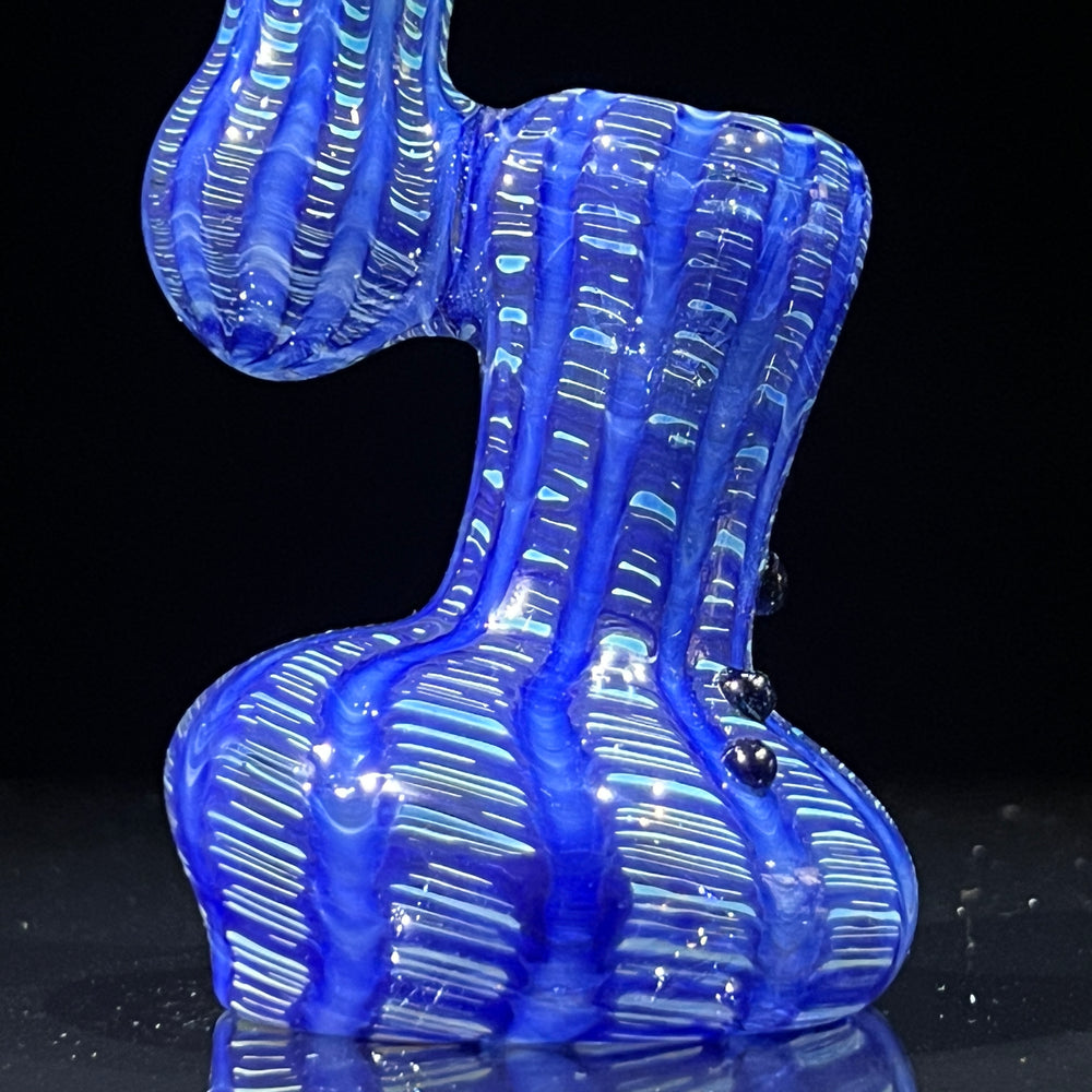 Hand Spun Bubbler Glass Pipe TG