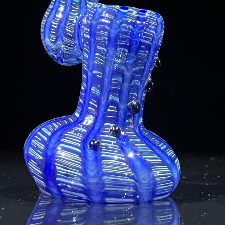 Hand Spun Bubbler Glass Pipe TG