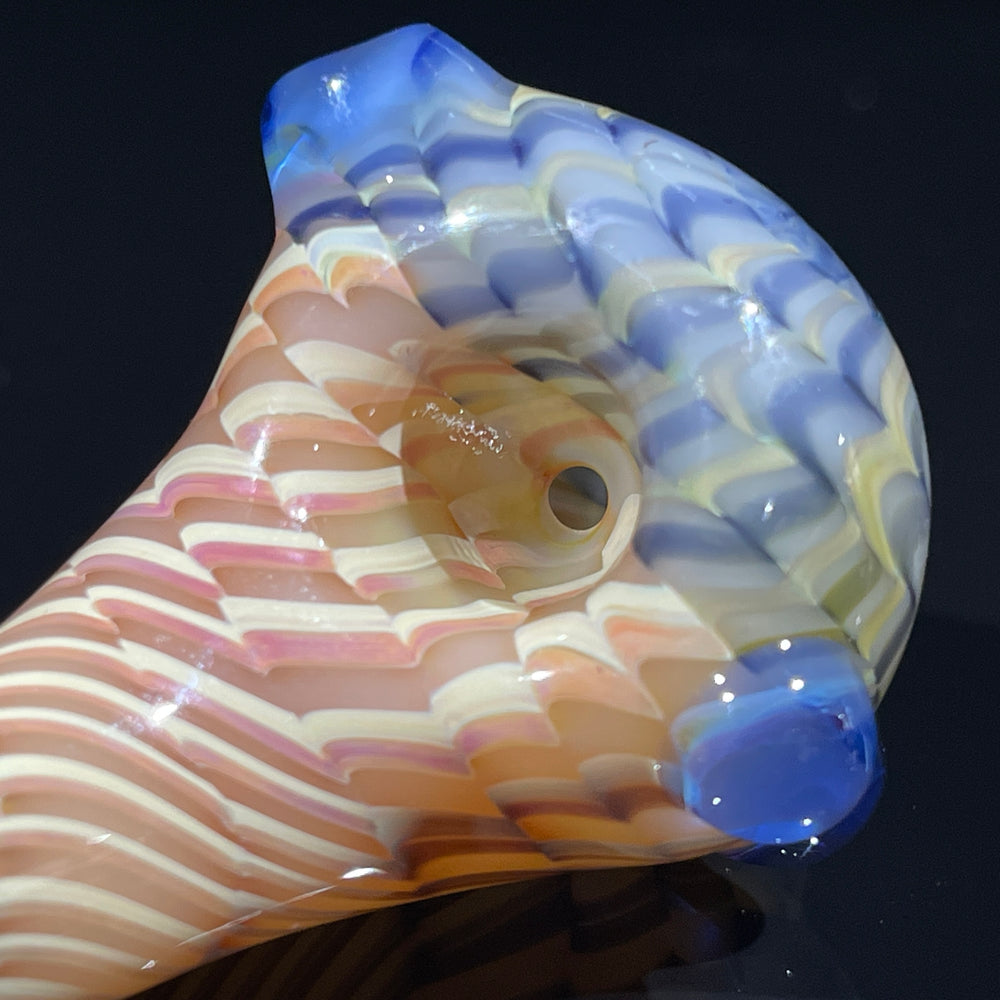 Two Tone Coil Sherlock Glass Pipe Key Glass Co.