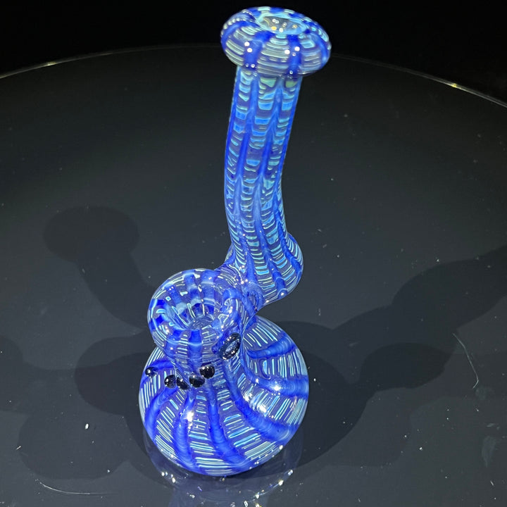 Hand Spun Bubbler Glass Pipe TG