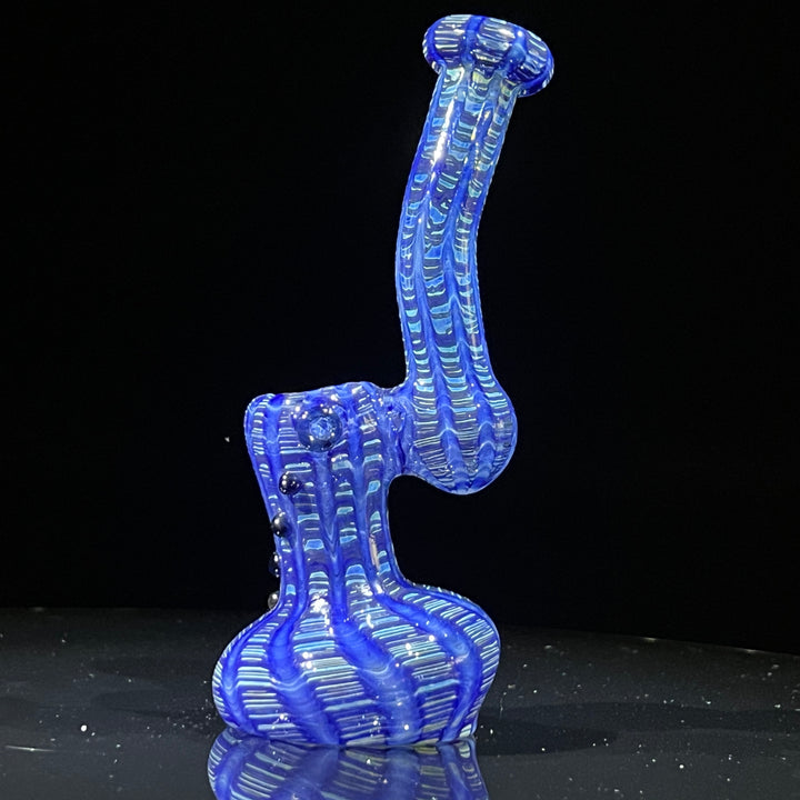 Hand Spun Bubbler Glass Pipe TG