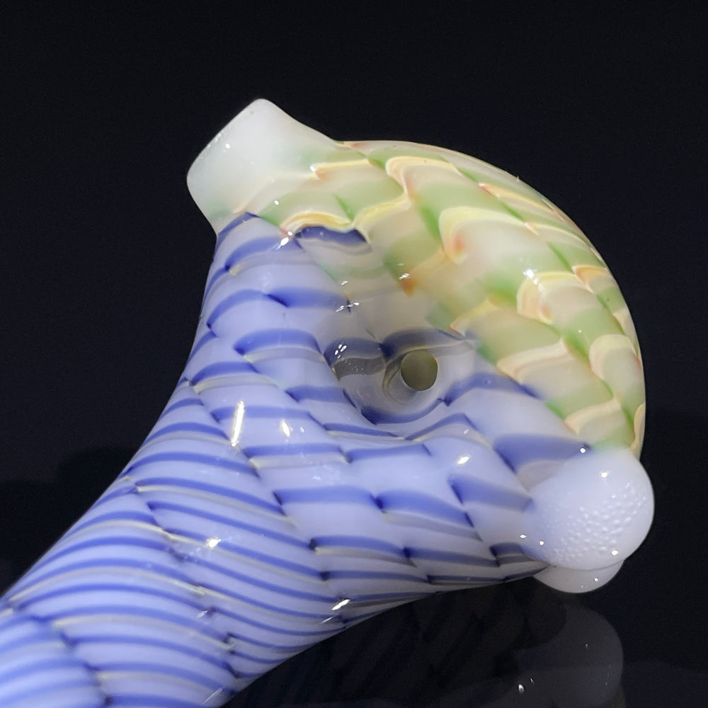 Two Tone Coil Sherlock Glass Pipe Key Glass Co.
