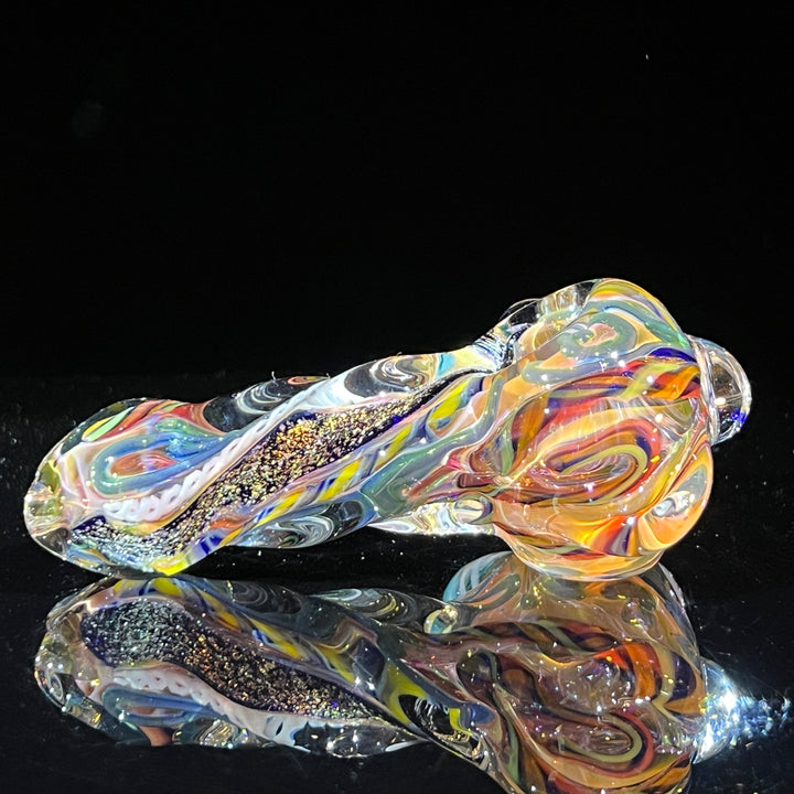 Molten Twisted Chaos Spoon Glass Pipe Molten Imagination   