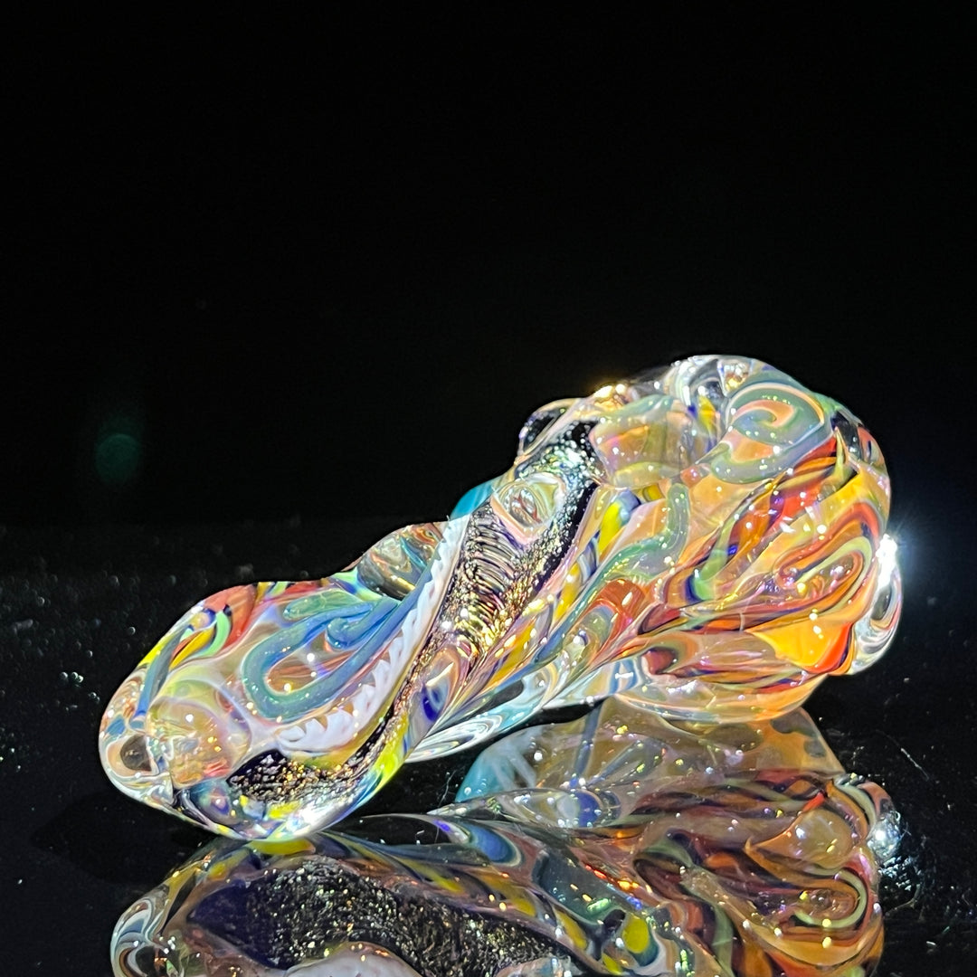 Molten Twisted Chaos Spoon Glass Pipe Molten Imagination   