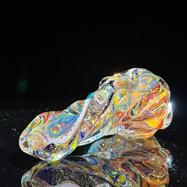 Molten Twisted Chaos Spoon Glass Pipe Molten Imagination   