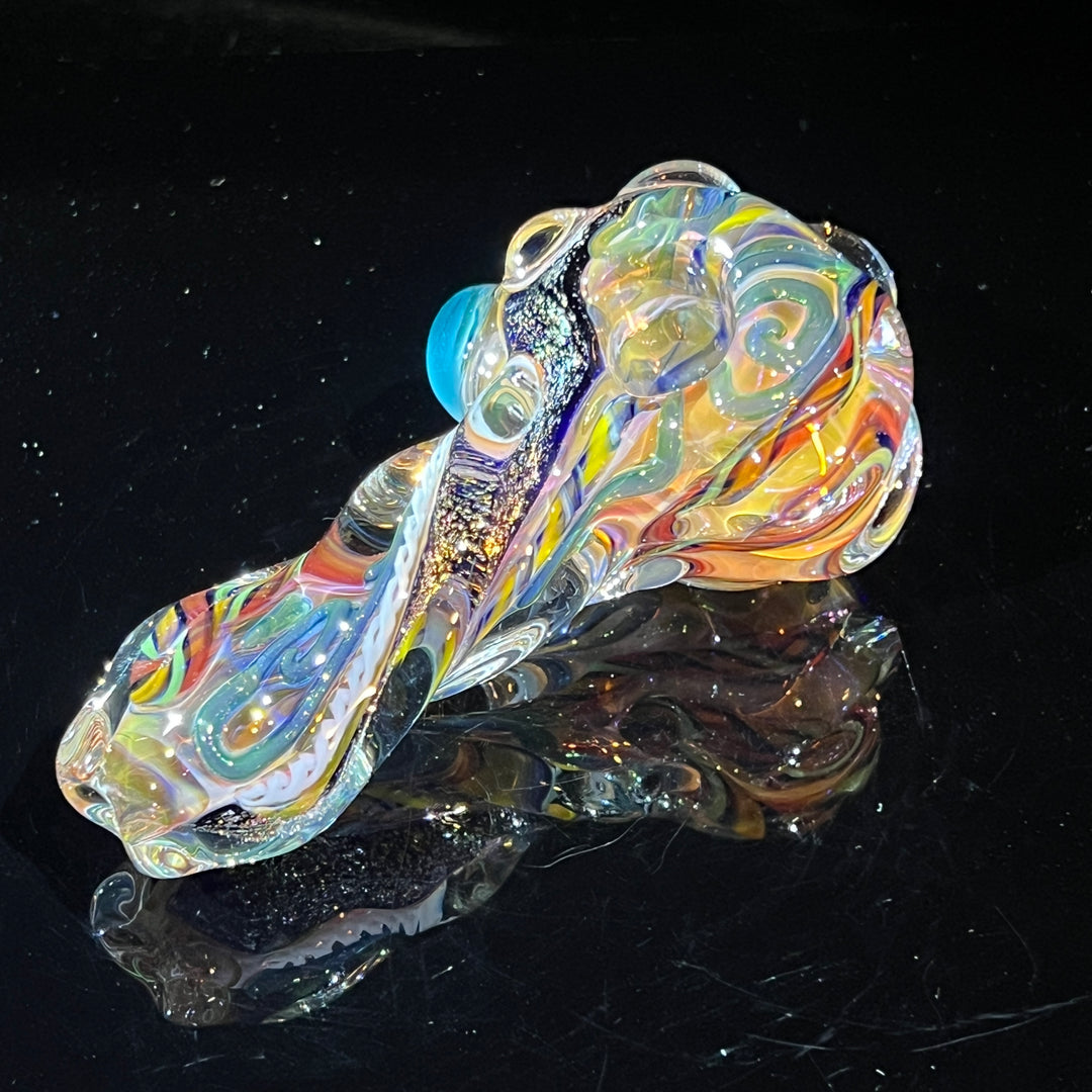 Molten Twisted Chaos Spoon Glass Pipe Molten Imagination   