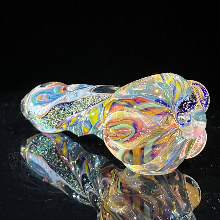 Molten Twisted Chaos Spoon Glass Pipe Molten Imagination   