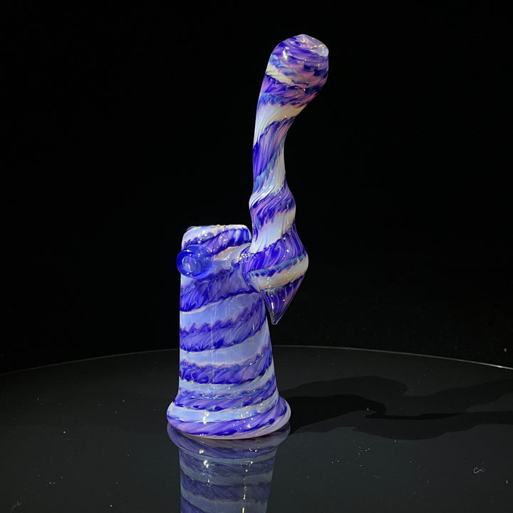 Cheshire Purple Sherlock Bubbler Glass Pipe Jedi Glassworks