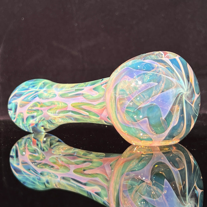 Large Ghost Flame Pipe Glass Pipe Tiny Mike   