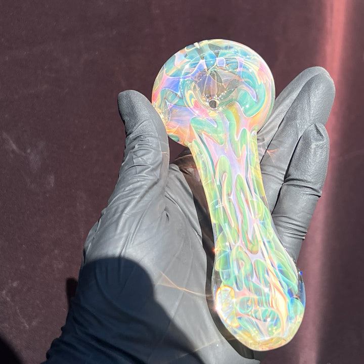 Large Ghost Flame Pipe Glass Pipe Tiny Mike   