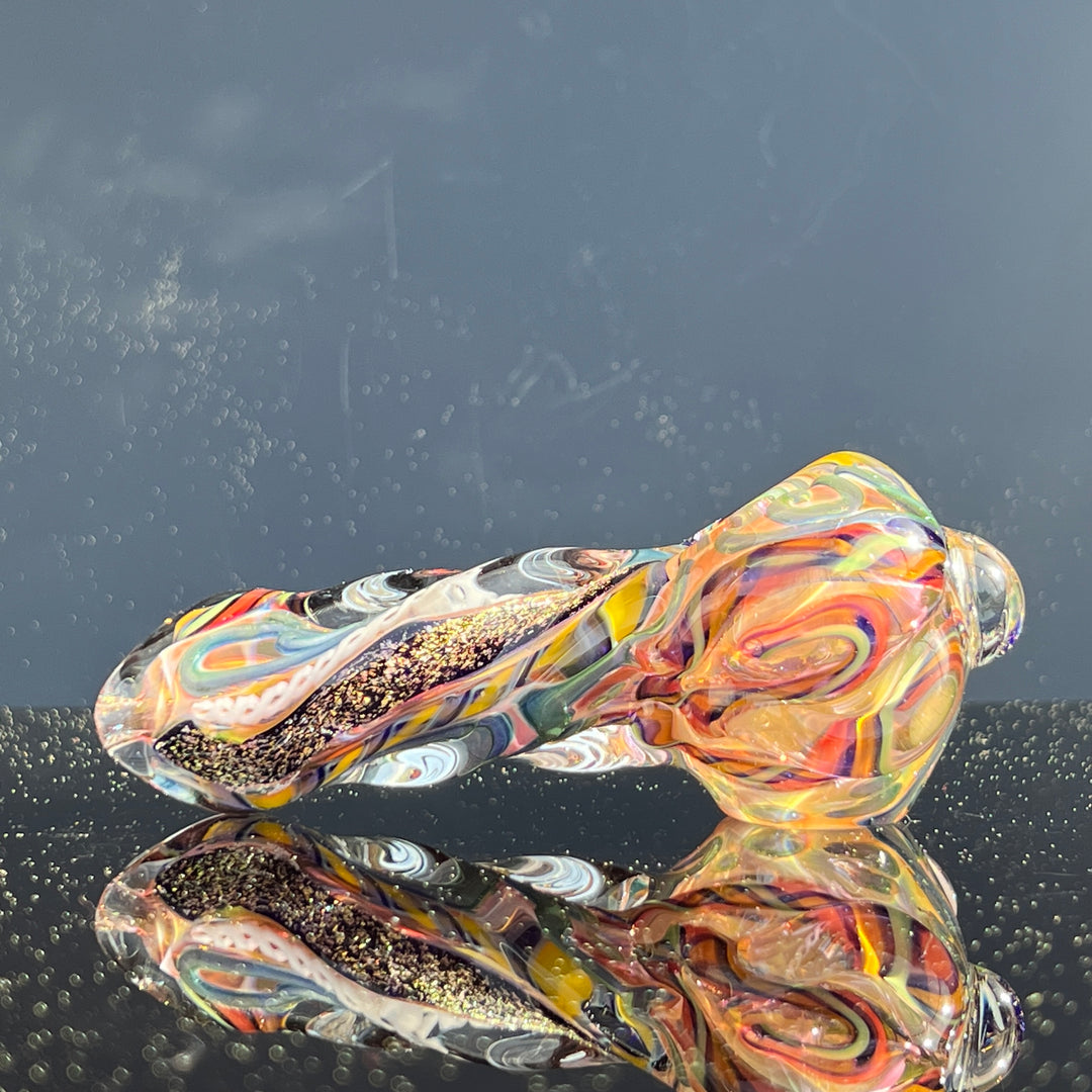 Molten Twisted Chaos Spoon Glass Pipe Molten Imagination   