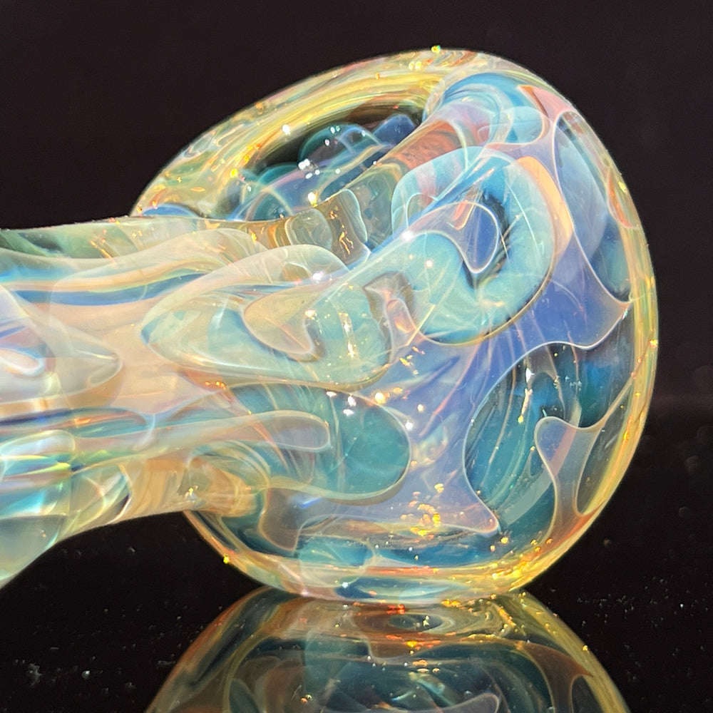 Large Ghost Flame Pipe Glass Pipe Tiny Mike   