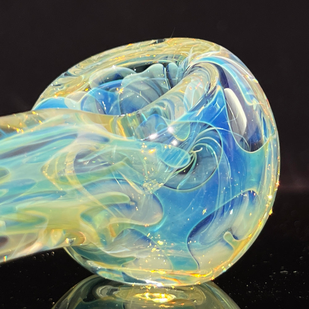 Large Ghost Flame Pipe Glass Pipe Tiny Mike   