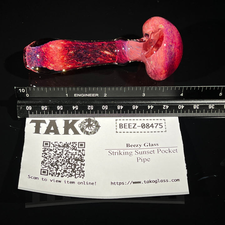 Striking Sunset Pocket Pipe Glass Pipe Beezy Glass