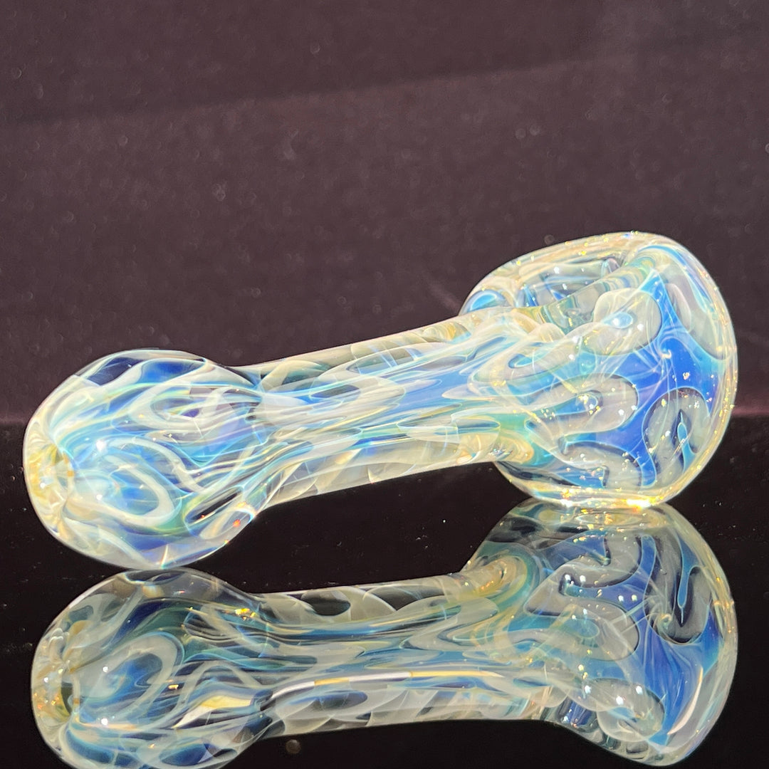 Large Ghost Flame Pipe Glass Pipe Tiny Mike   