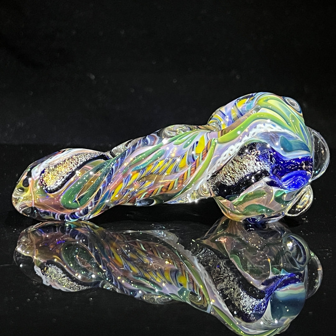 Molten Twisted Chaos Spoon Glass Pipe Molten Imagination   