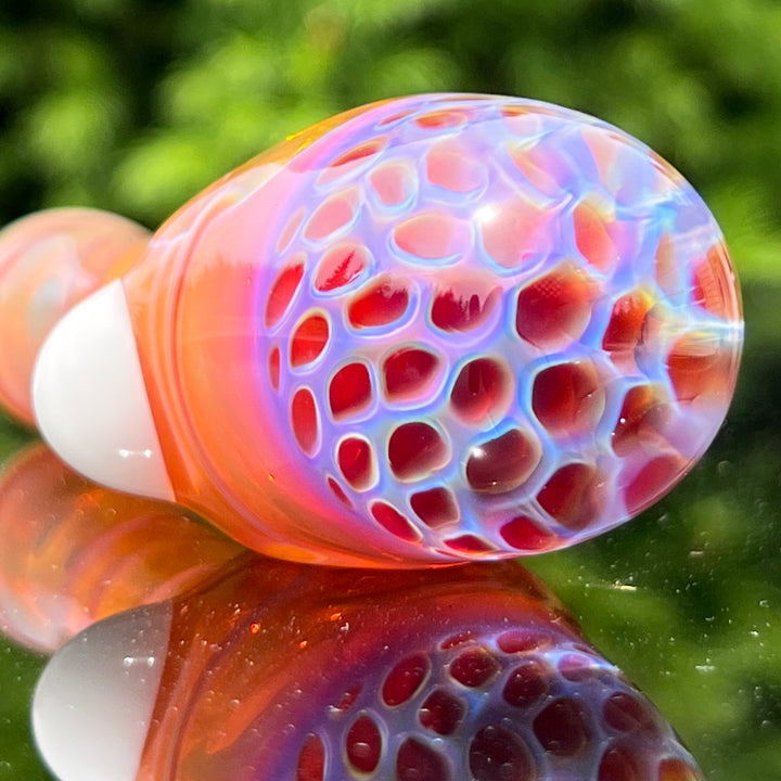 Alien Brain Honeycomb Pipe Glass Pipe Plug a Nug   