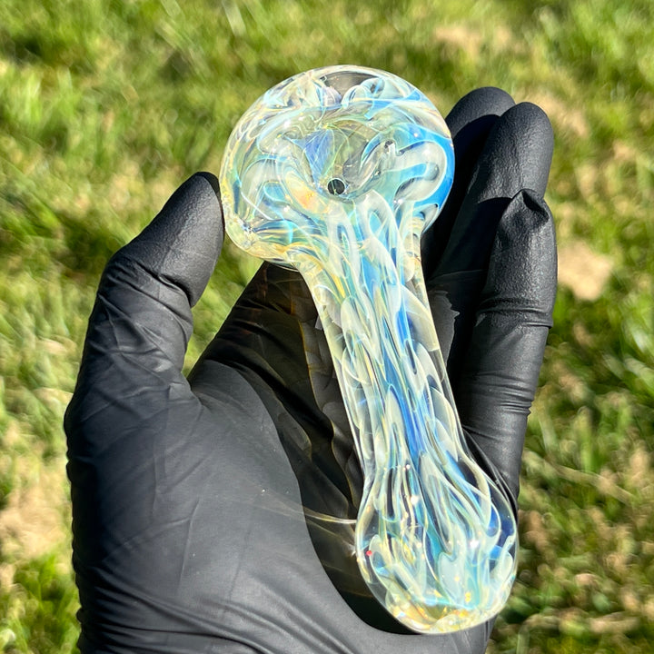 Large Ghost Flame Pipe Glass Pipe Tiny Mike   