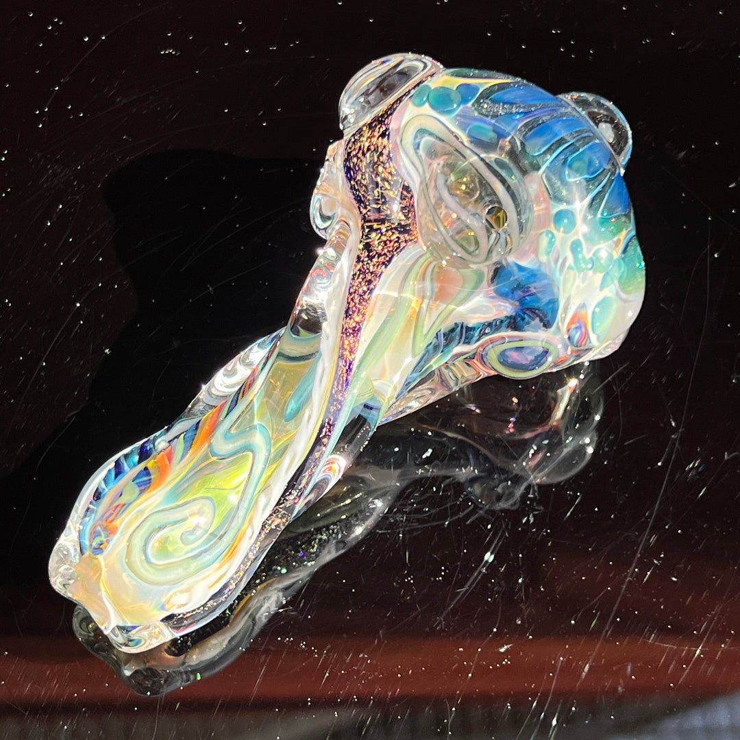 Molten Twisted Chaos Spoon Glass Pipe Molten Imagination   