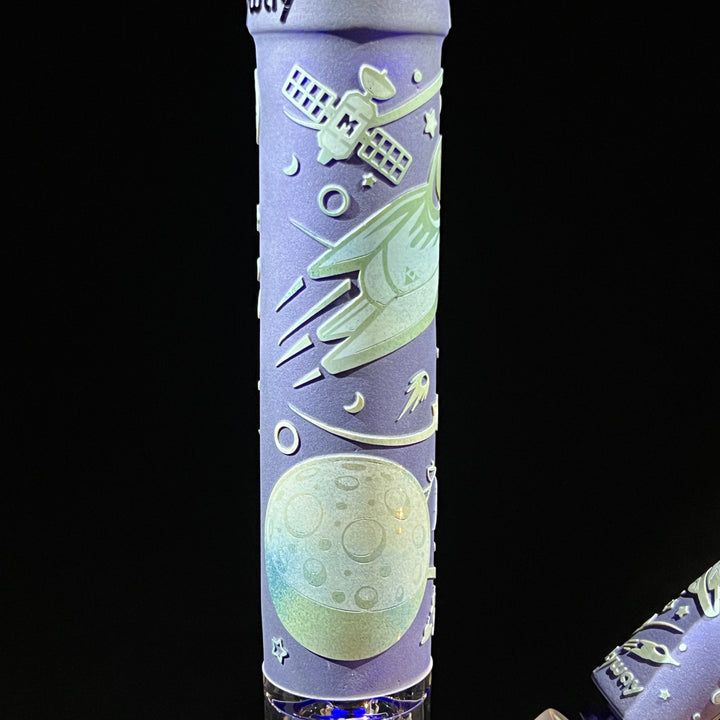 Space Odyssey: 3022 AD 14" Beaker Bong Glass Pipe Milkyway   