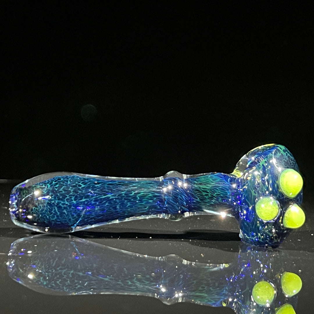 Deep Blue Marbled Pocket Pipe Glass Pipe Beezy Glass