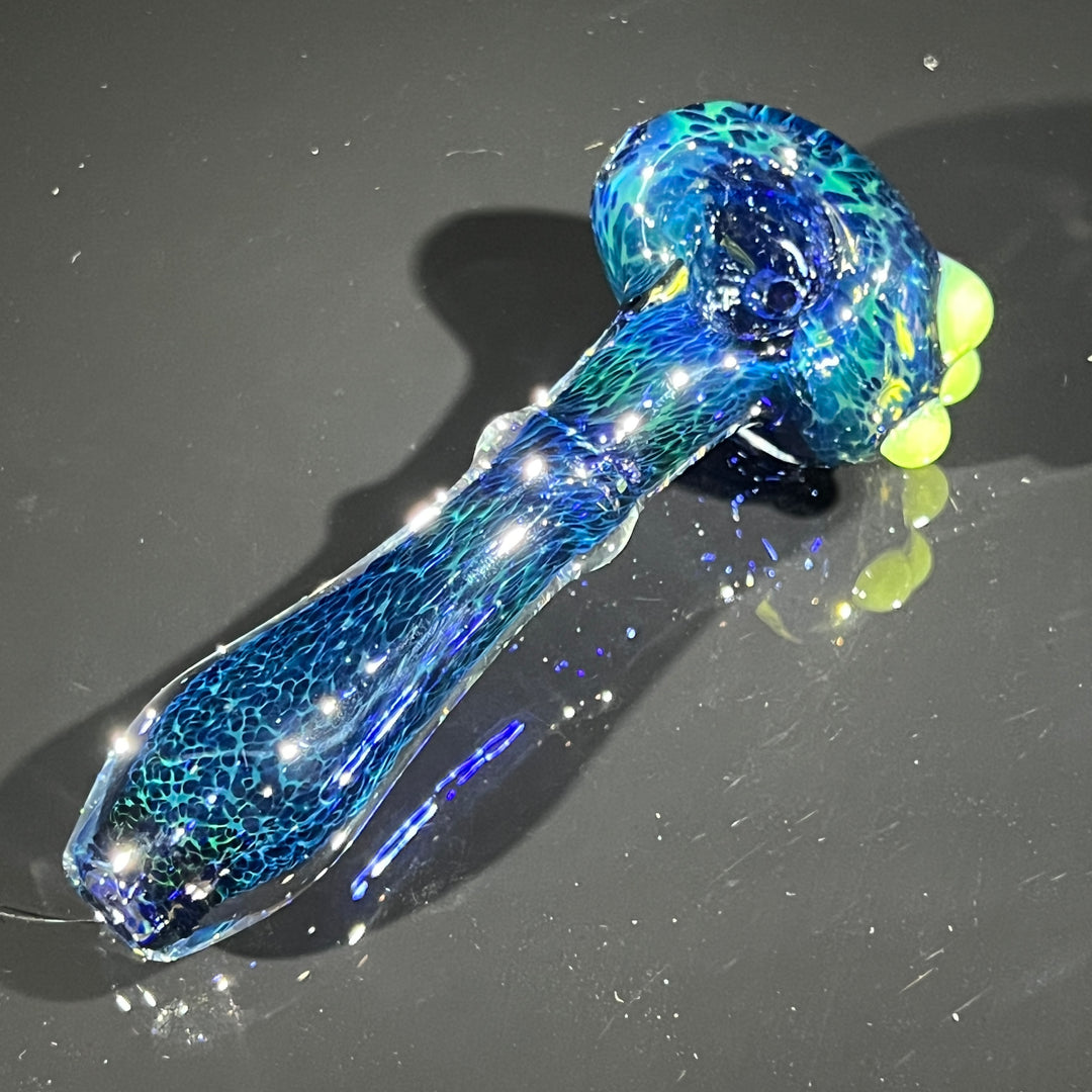 Deep Blue Marbled Pocket Pipe Glass Pipe Beezy Glass