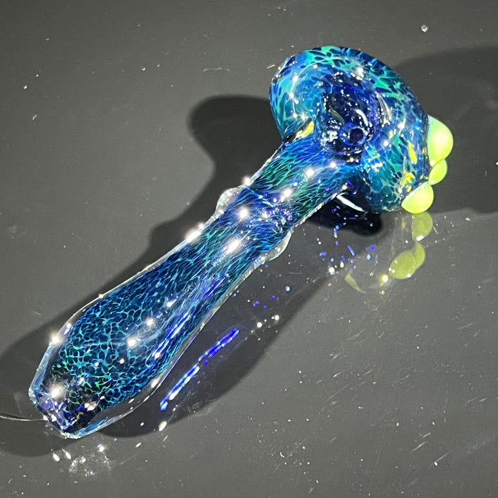 Deep Blue Marbled Pocket Pipe Glass Pipe Beezy Glass