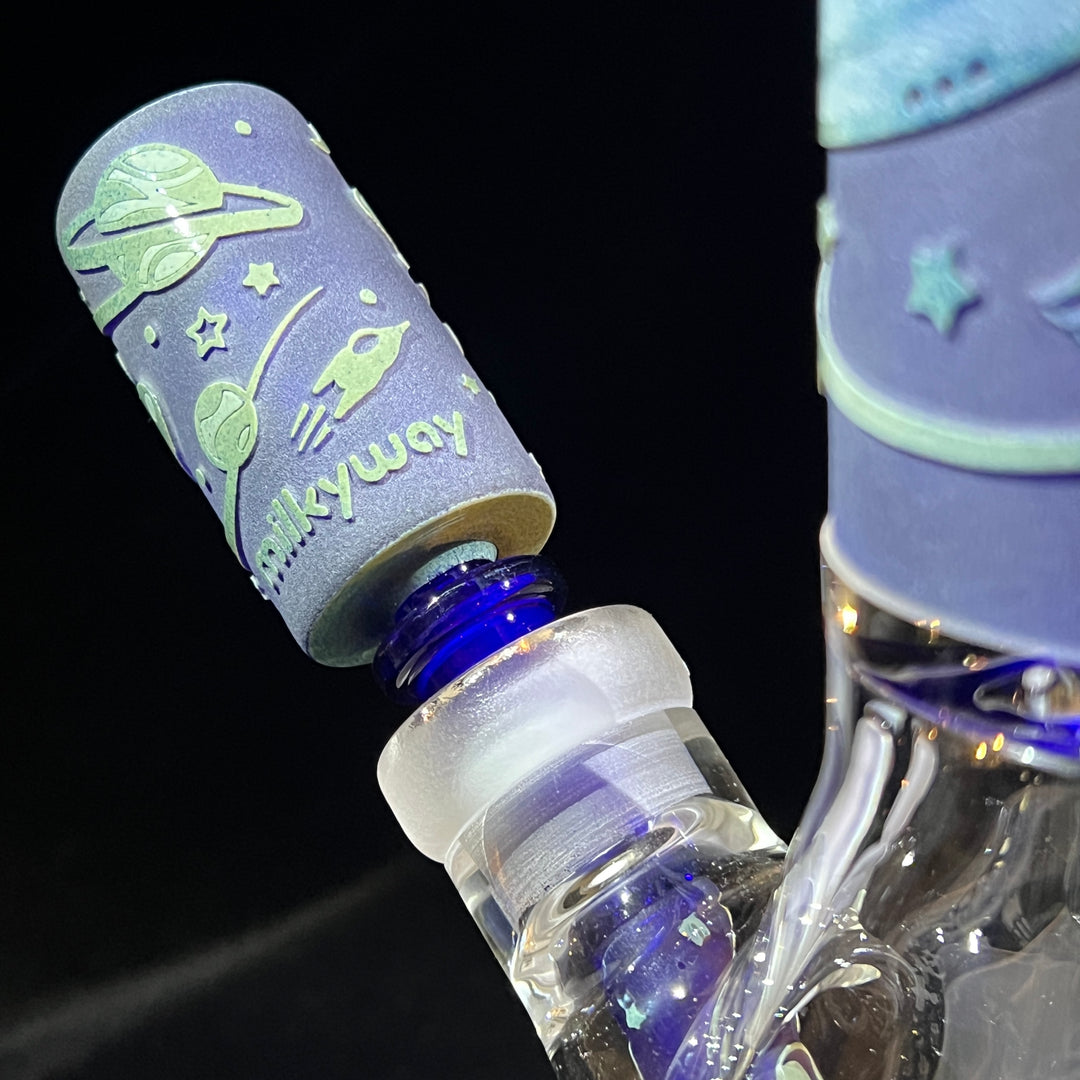 Space Odyssey: 3022 AD 14" Beaker Bong Glass Pipe Milkyway   