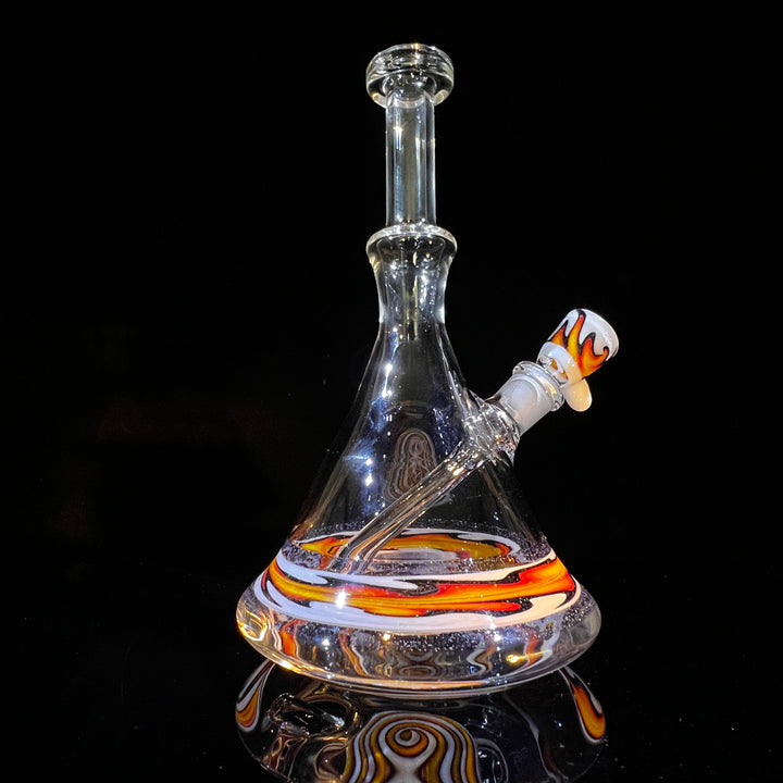 Fire Fade Crushed Fixie Opal Bong  Tako Glass   