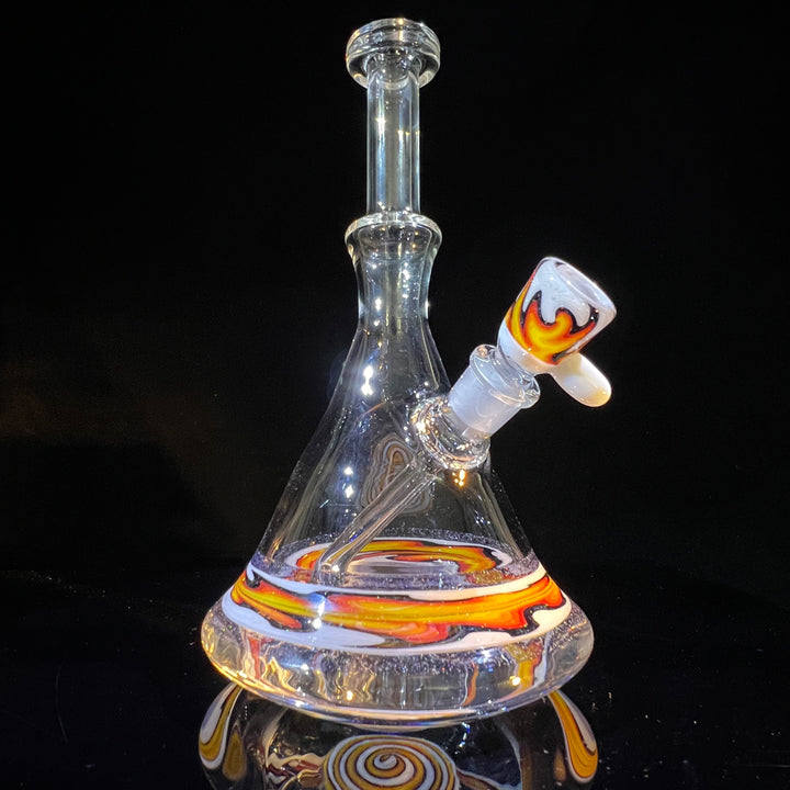 Fire Fade Crushed Fixie Opal Bong  Tako Glass   