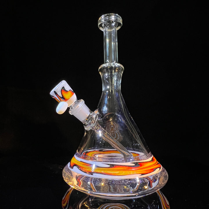 Fire Fade Crushed Fixie Opal Bong  Tako Glass   