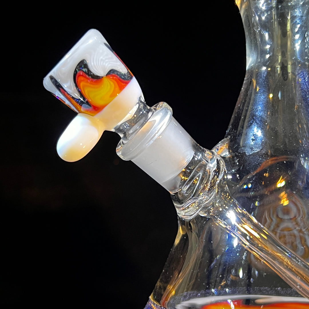 Fire Fade Crushed Fixie Opal Bong  Tako Glass   