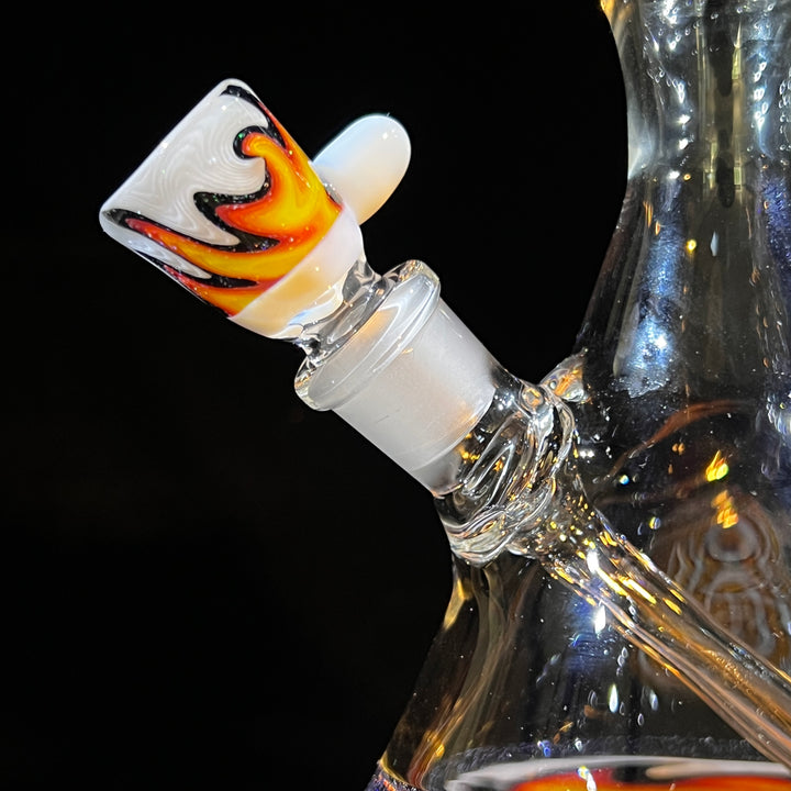 Fire Fade Crushed Fixie Opal Bong  Tako Glass   