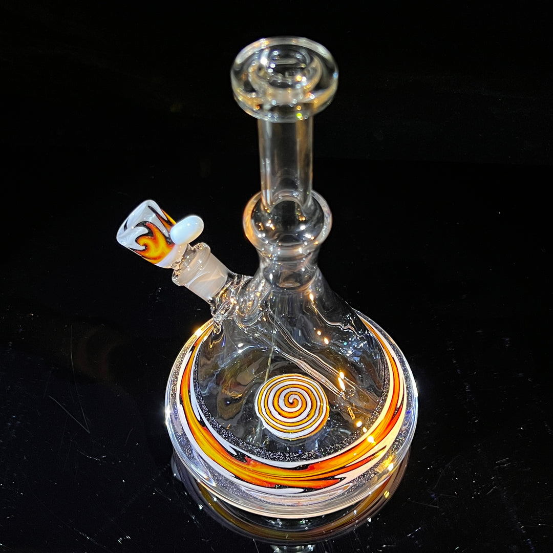 Fire Fade Crushed Fixie Opal Bong  Tako Glass   