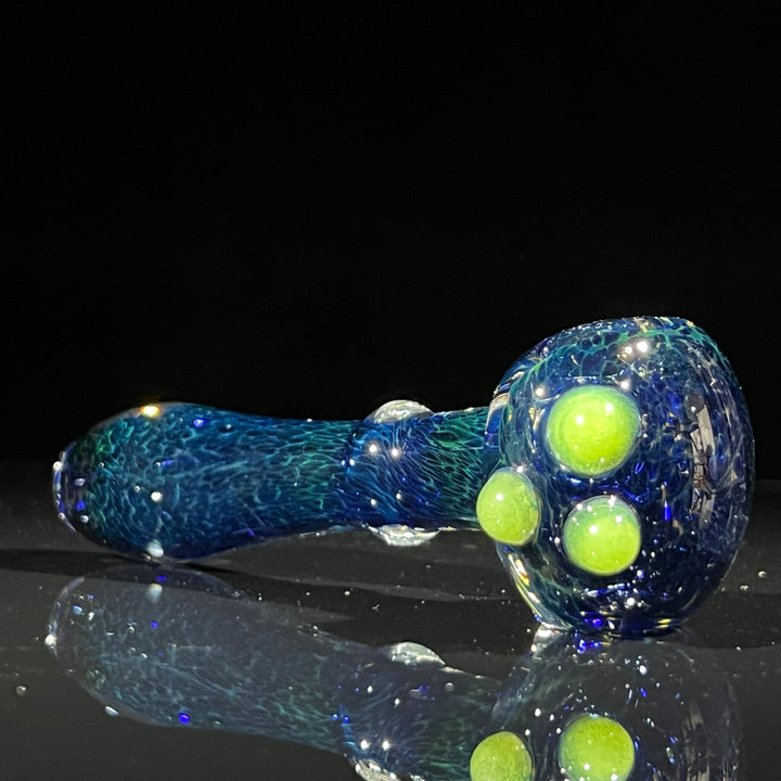 Deep Blue Marbled Pocket Pipe Glass Pipe Beezy Glass