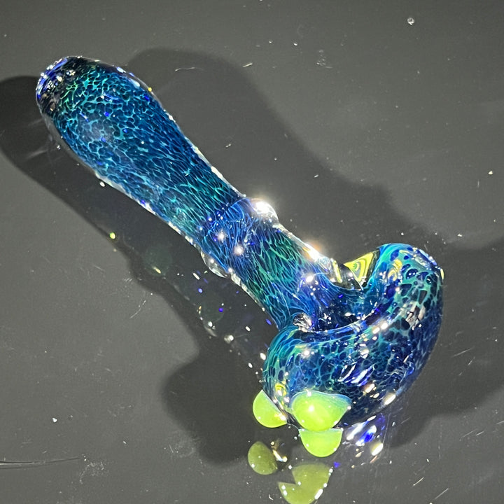 Deep Blue Marbled Pocket Pipe Glass Pipe Beezy Glass