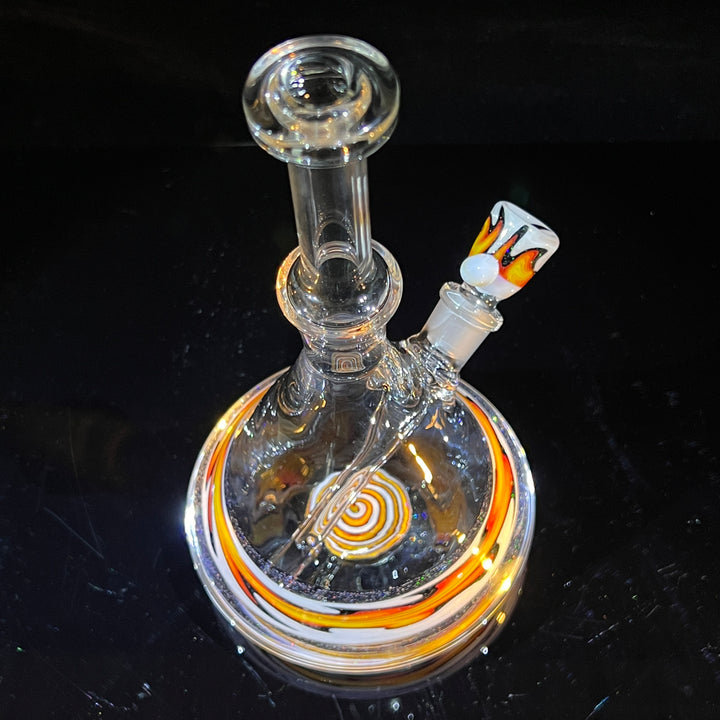 Fire Fade Crushed Fixie Opal Bong  Tako Glass   